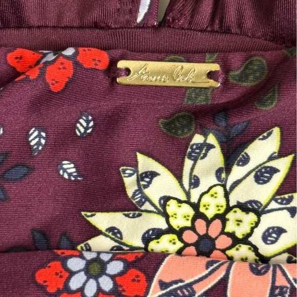 Anne Cole In Full Bloom Shirred Front One Piece Swimsuit 12 - Picture 6 of 6